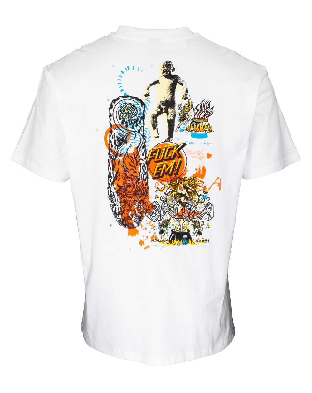 Santa Cruz Men's T-Shirt Salba Archive White