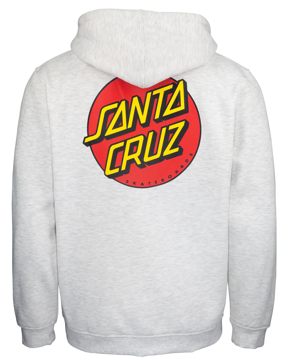 Santa Cruz Classic Dot Moleton com Capuz com Zíper para Homem Athletic Heather