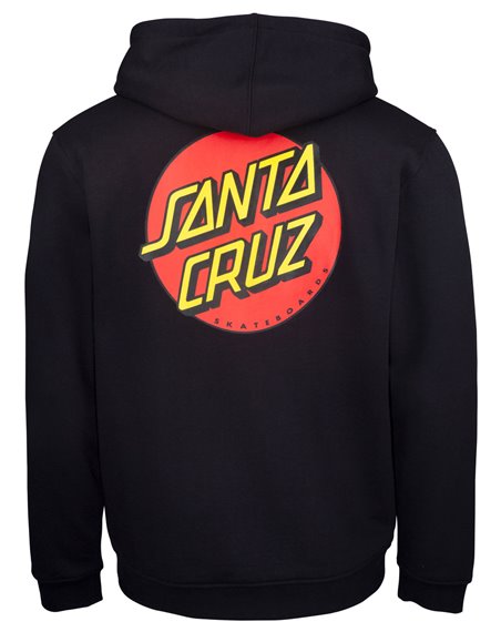 Santa Cruz Men's Full Zip Hoodie Classic Dot Black