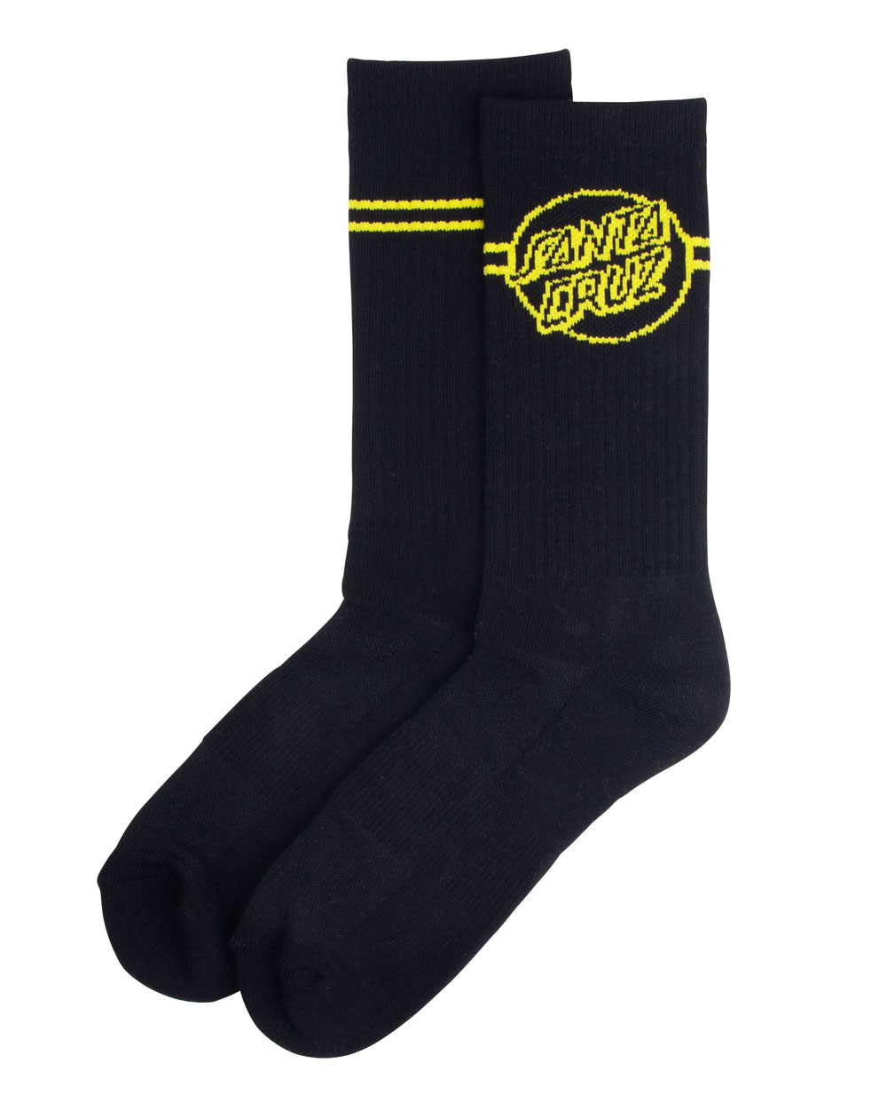 Santa Cruz Herren Sneakersocken Opus Dot Stripe Black/Yellow