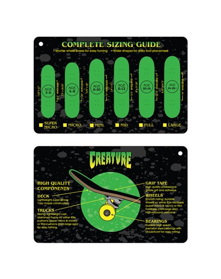 Creature Skateboard Logo Full 8"
