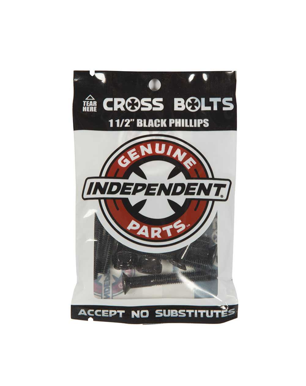 Independent Set Viti e Dadi Skate Genuine Parts 1.50" Phillips Black