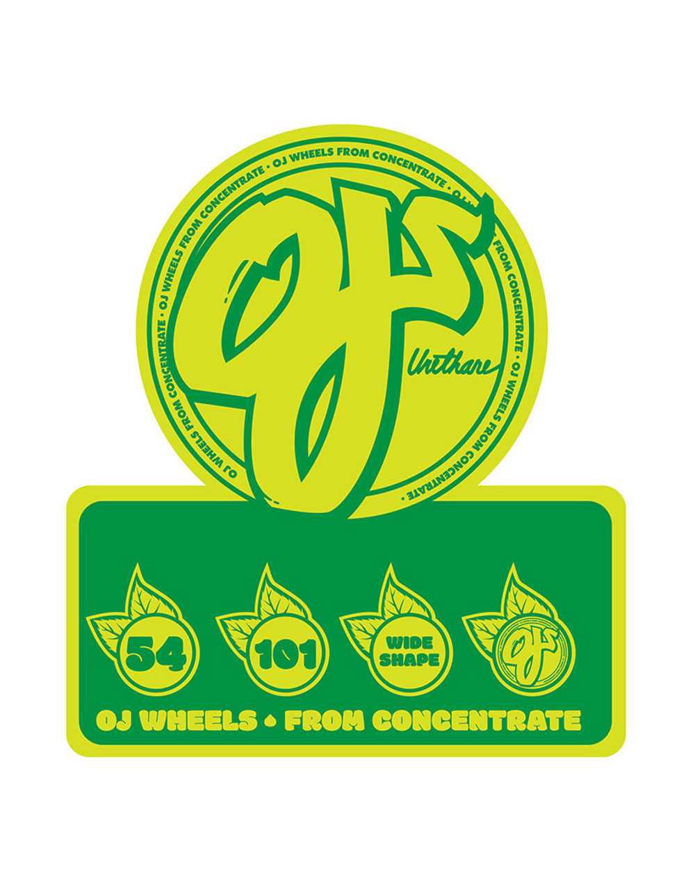 OJ Rodas Skate From Concentrate Hardline 54mm 101A 4 peças