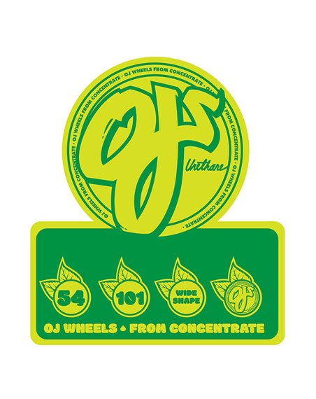 OJ Ruote Skateboard From Concentrate Hardline 54mm 101A 4 pz