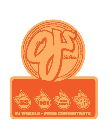 OJ Roues Skateboard From Concentrate Hardline 53mm 101A 4 pc