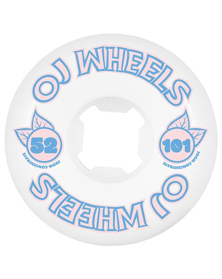 OJ From Concentrate Hardline 52mm 101A Skateboard Wheels pack of 4