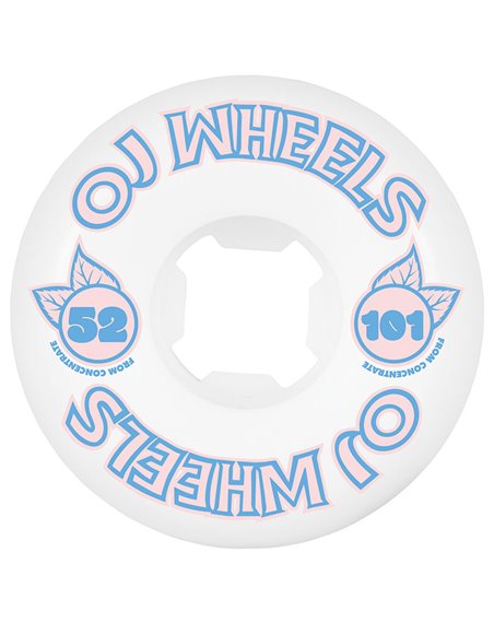 OJ From Concentrate Hardline 52mm 101A Skateboard Wheels pack of 4