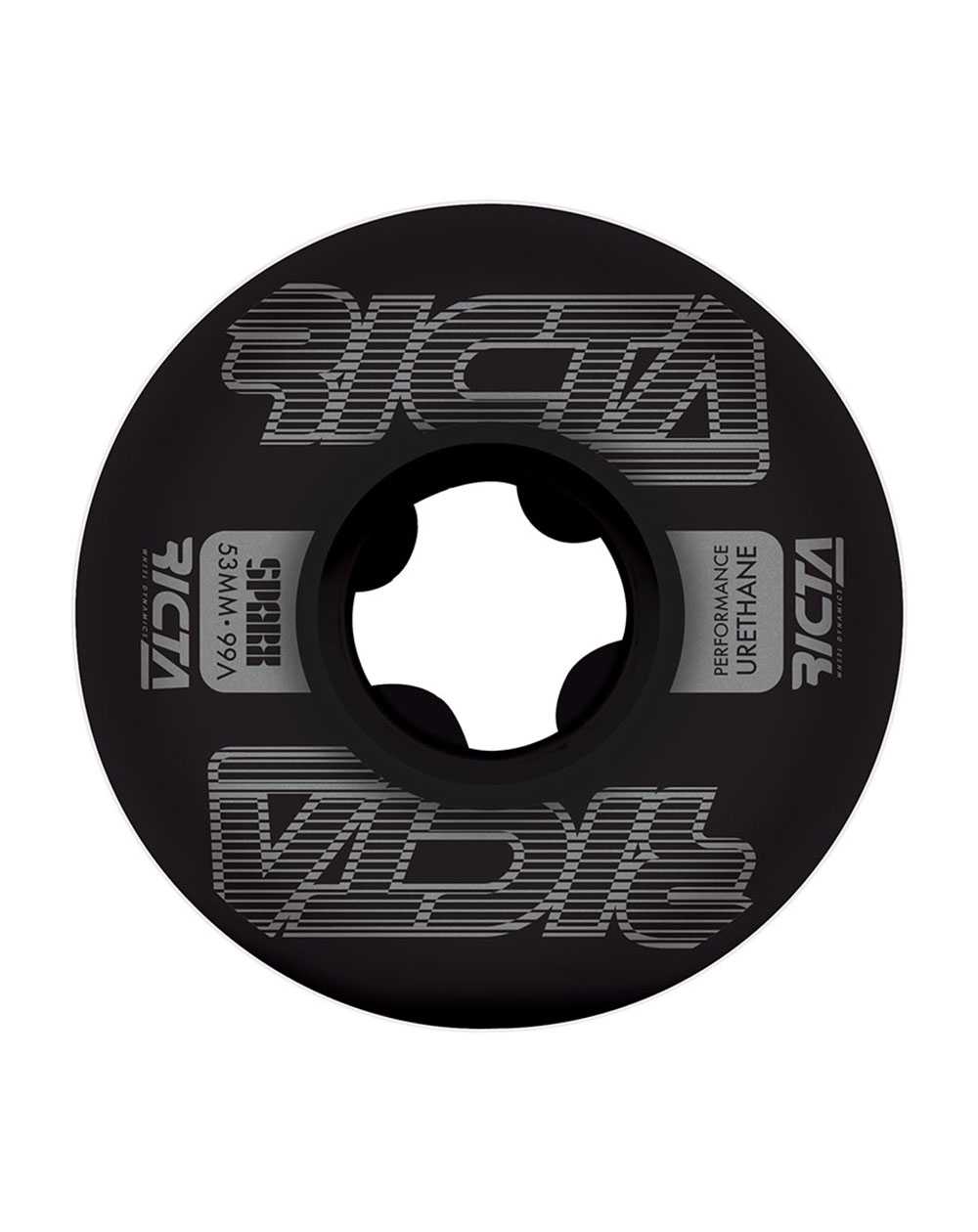 Ricta Framework Sparx 53mm 99A Skateboard Wheels Black pack of 4