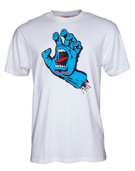Santa Cruz Men's T-Shirt Screaming Hand White
