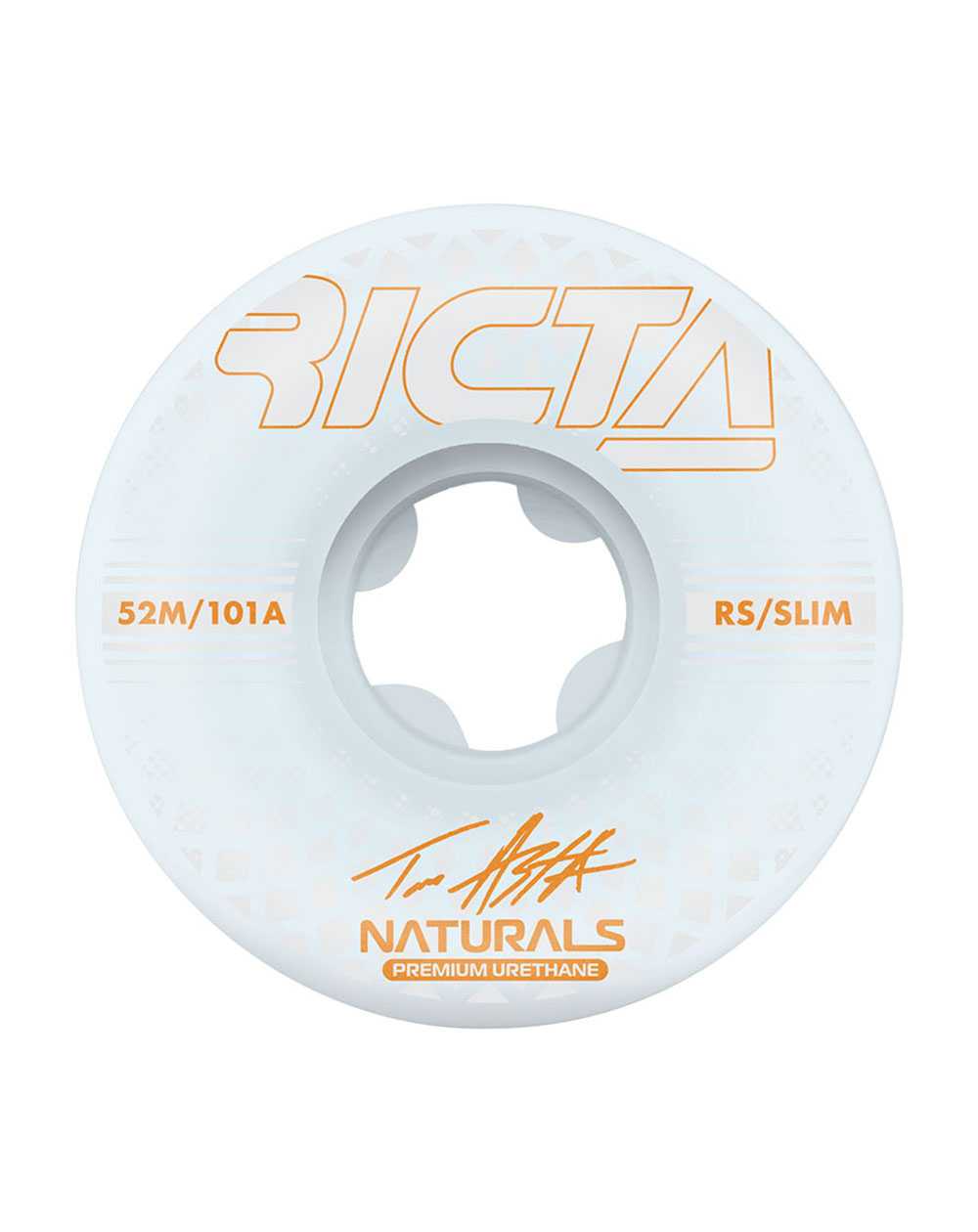 Ricta Asta Reflective Naturals Slim 52mm 101A Skateboard Räder 4 er Pack