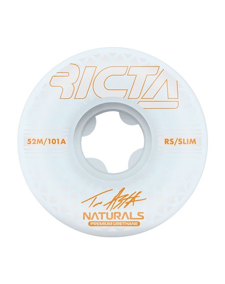 Ricta Rodas Skate Asta Reflective Naturals Slim 52mm 101A 4 peças