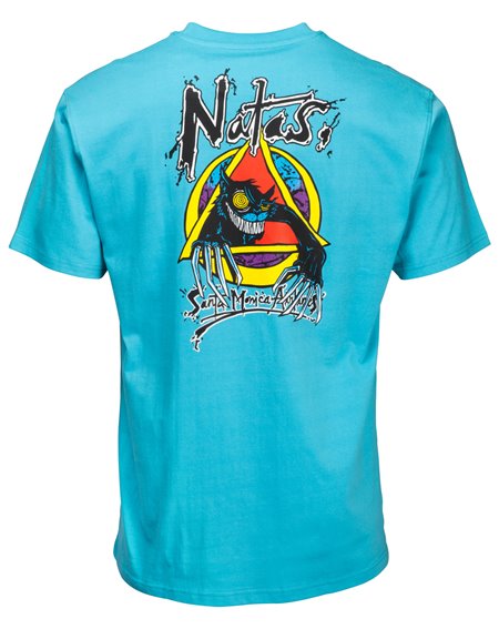 Santa Cruz OGSC Natas Evil Cat T-Shirt Homme Vintage Blue