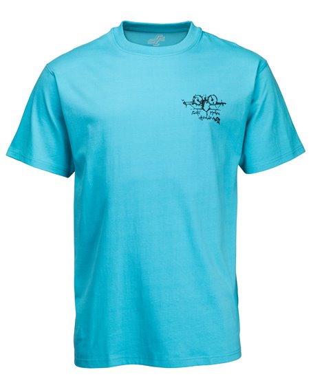 Santa Cruz Men's T-Shirt OGSC Natas Evil Cat Vintage Blue