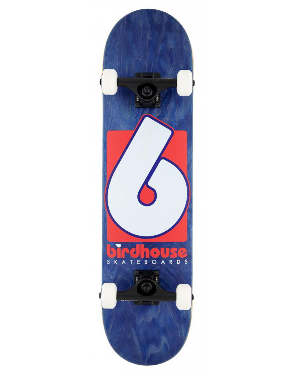 Birdhouse B Logo 7.75" Complete Skateboard Navy/Red