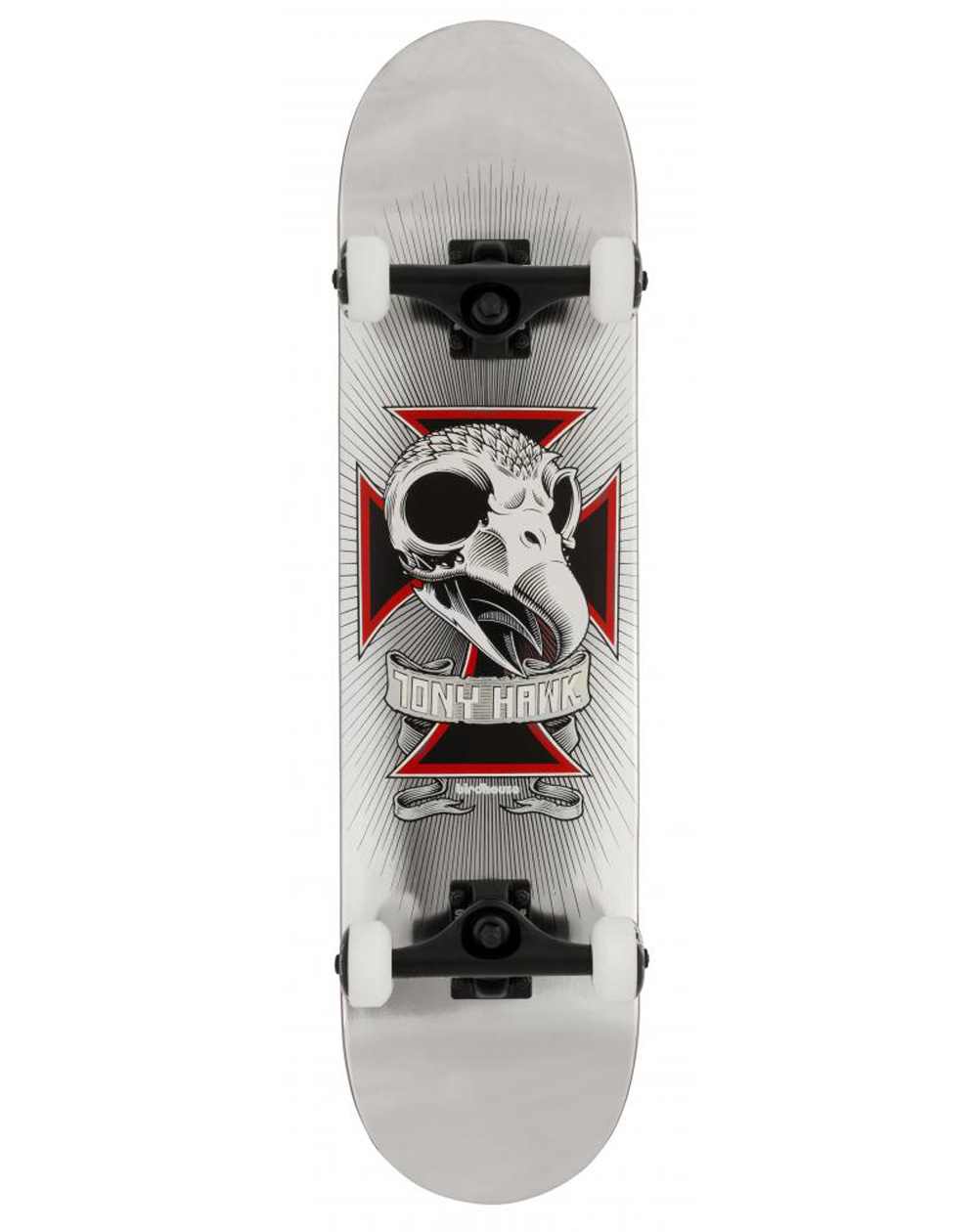 Birdhouse Hawk Skull 2 7.75" Complete Skateboard Chrome