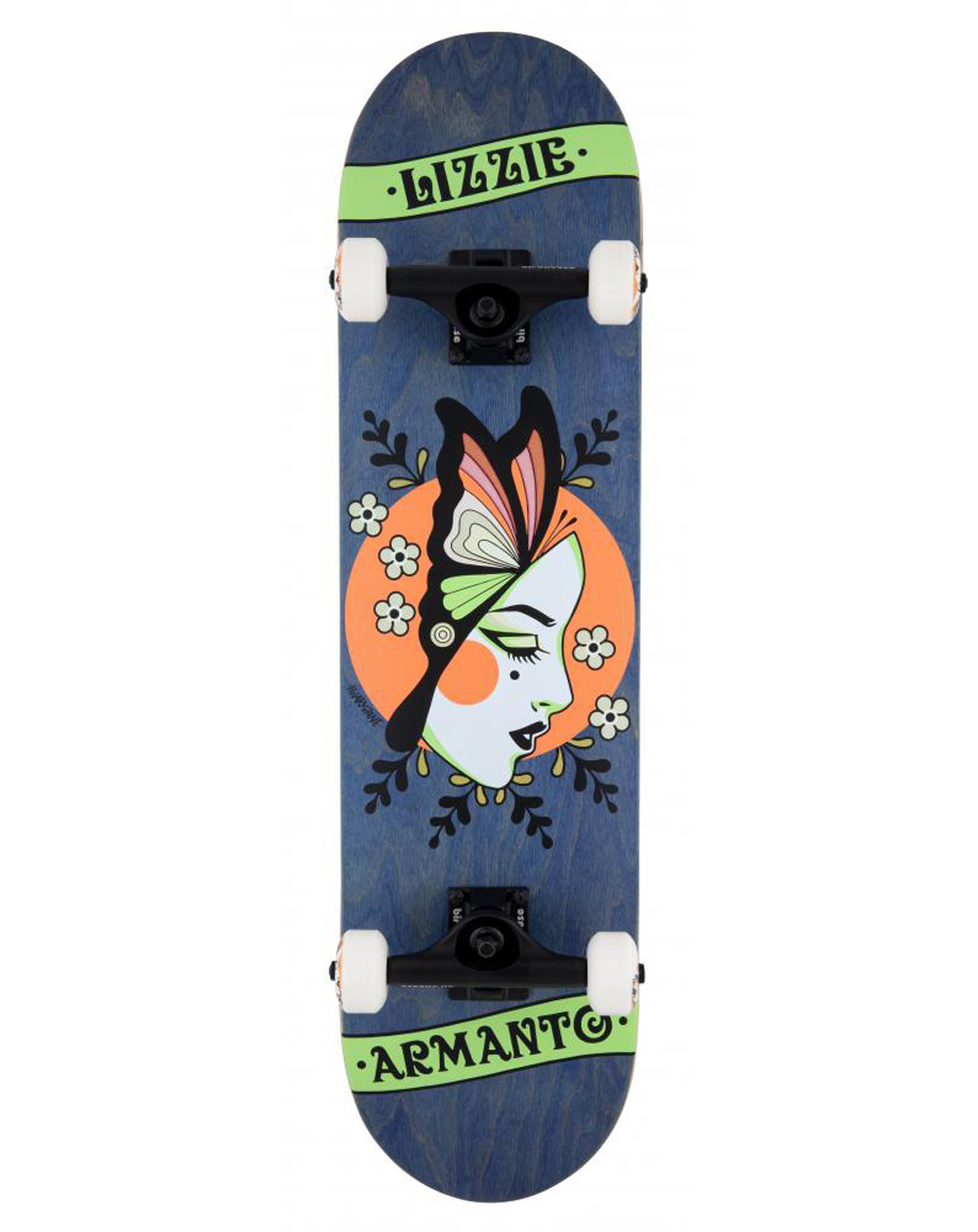 Birdhouse Skate Montado Armanto Butterfly 8" Blue