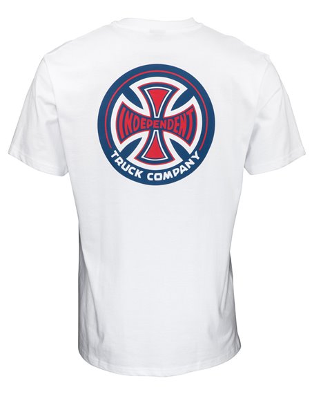 Independent Men's T-Shirt 78 Cross White
