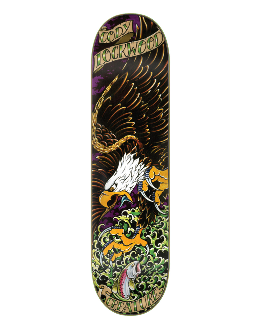 Creature Tabla Skateboard Lockwood Beast of Prey 8.25"