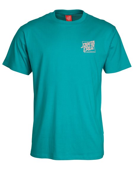 Santa Cruz Men's T-Shirt SC Squared Lake Blue