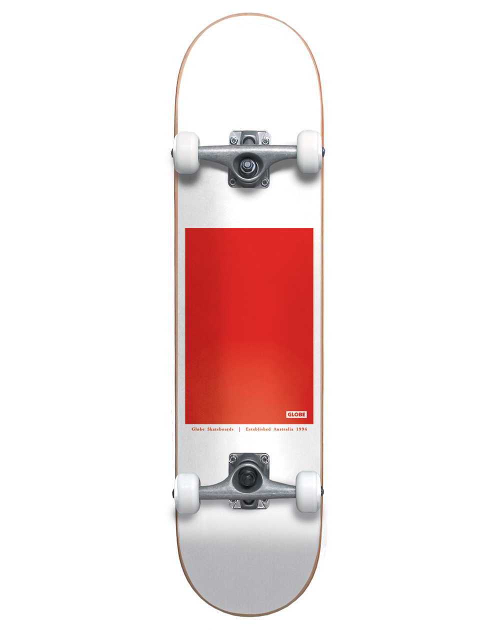 Globe G0 Block Serif 8" Komplett-Skateboard White/Red