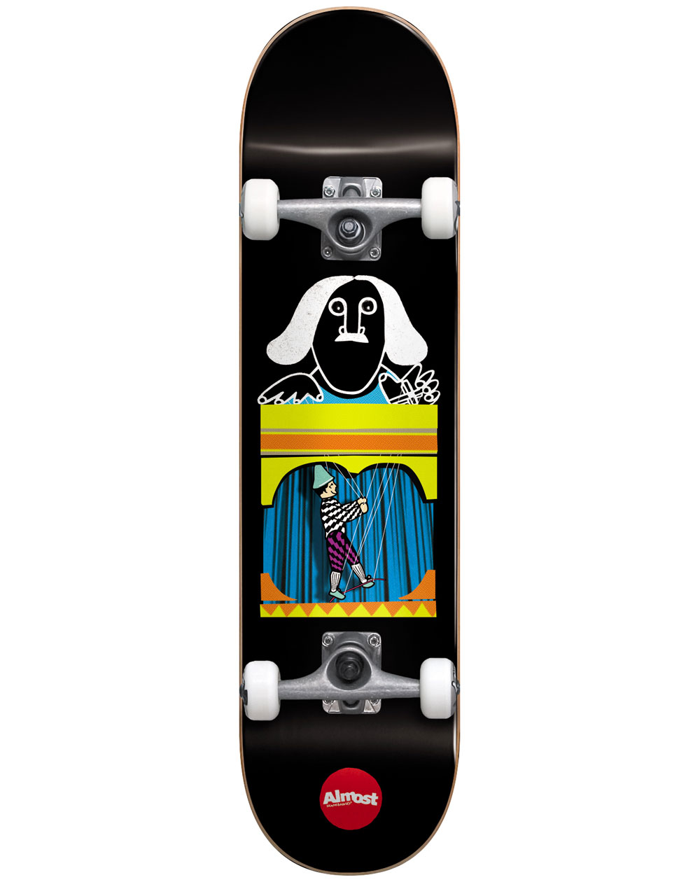 Almost Puppet Master 8.125" Komplett-Skateboard Black