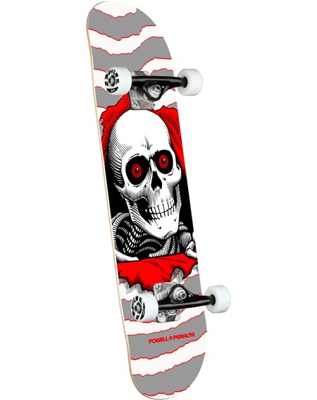 Powell Peralta Ripper 8" Complete Skateboard Silver
