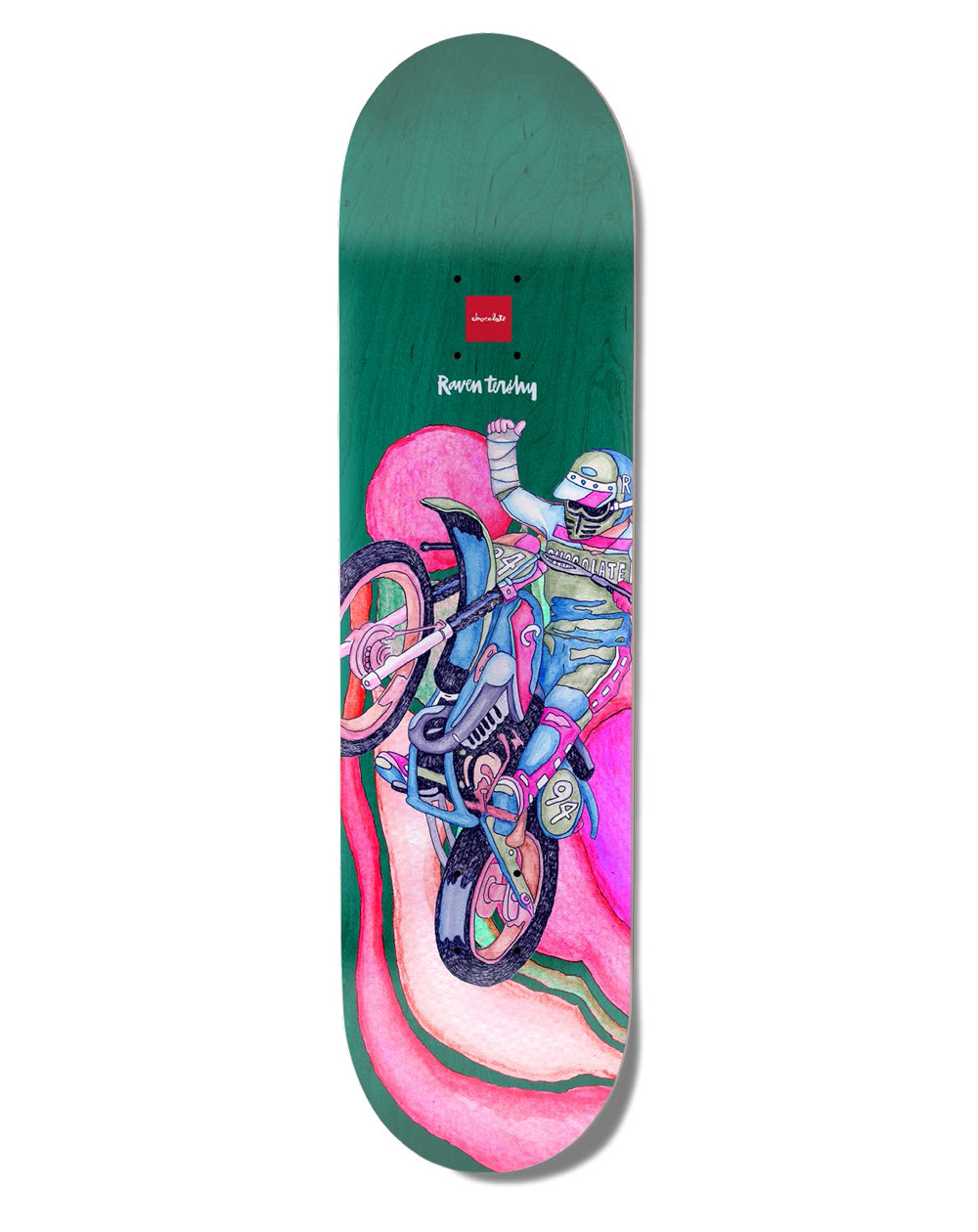 Chocolate Plateaux Skateboard Psych Bike One-Off Tershy 8.25"
