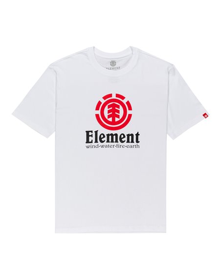 Element Vertical T-Shirt Uomo Optic White
