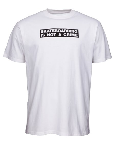 Santa Cruz Not a Crime T-Shirt Homme White