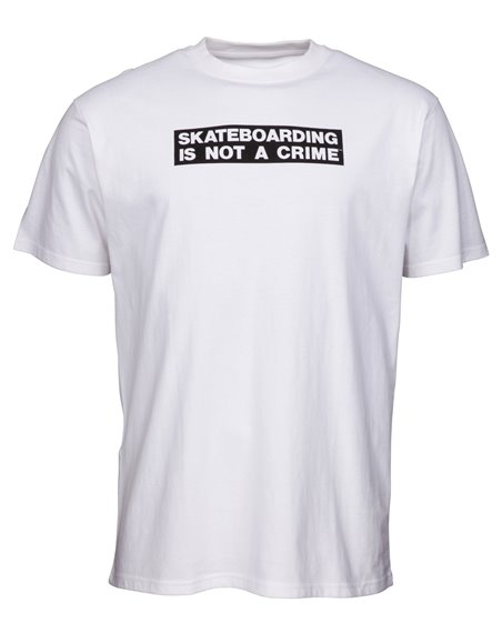 Santa Cruz Men's T-Shirt Not a Crime White