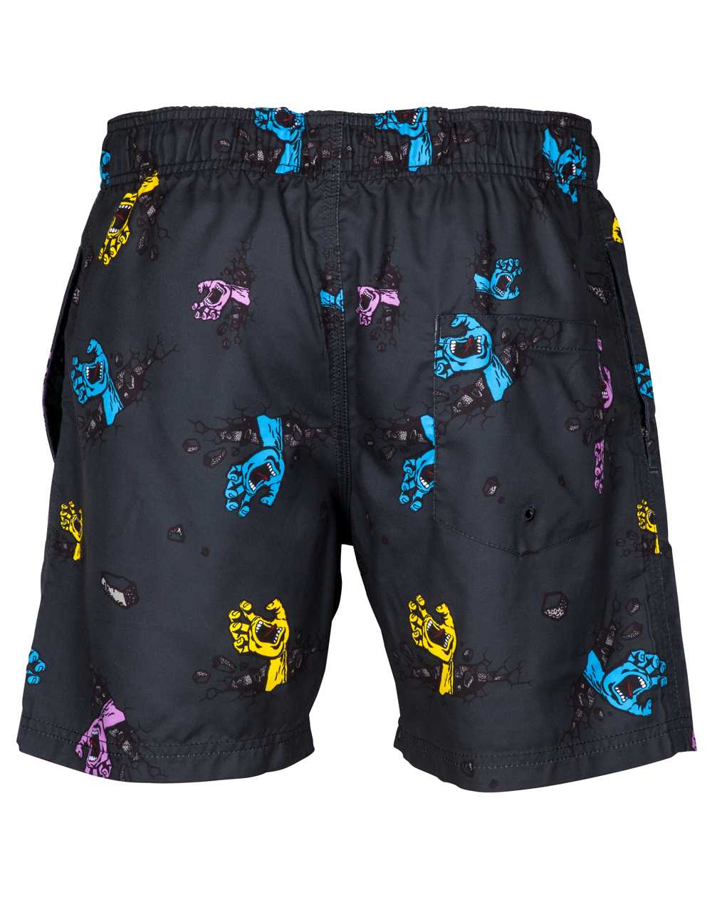 Santa Cruz Wall Hand Shorts da Surf Uomo Black