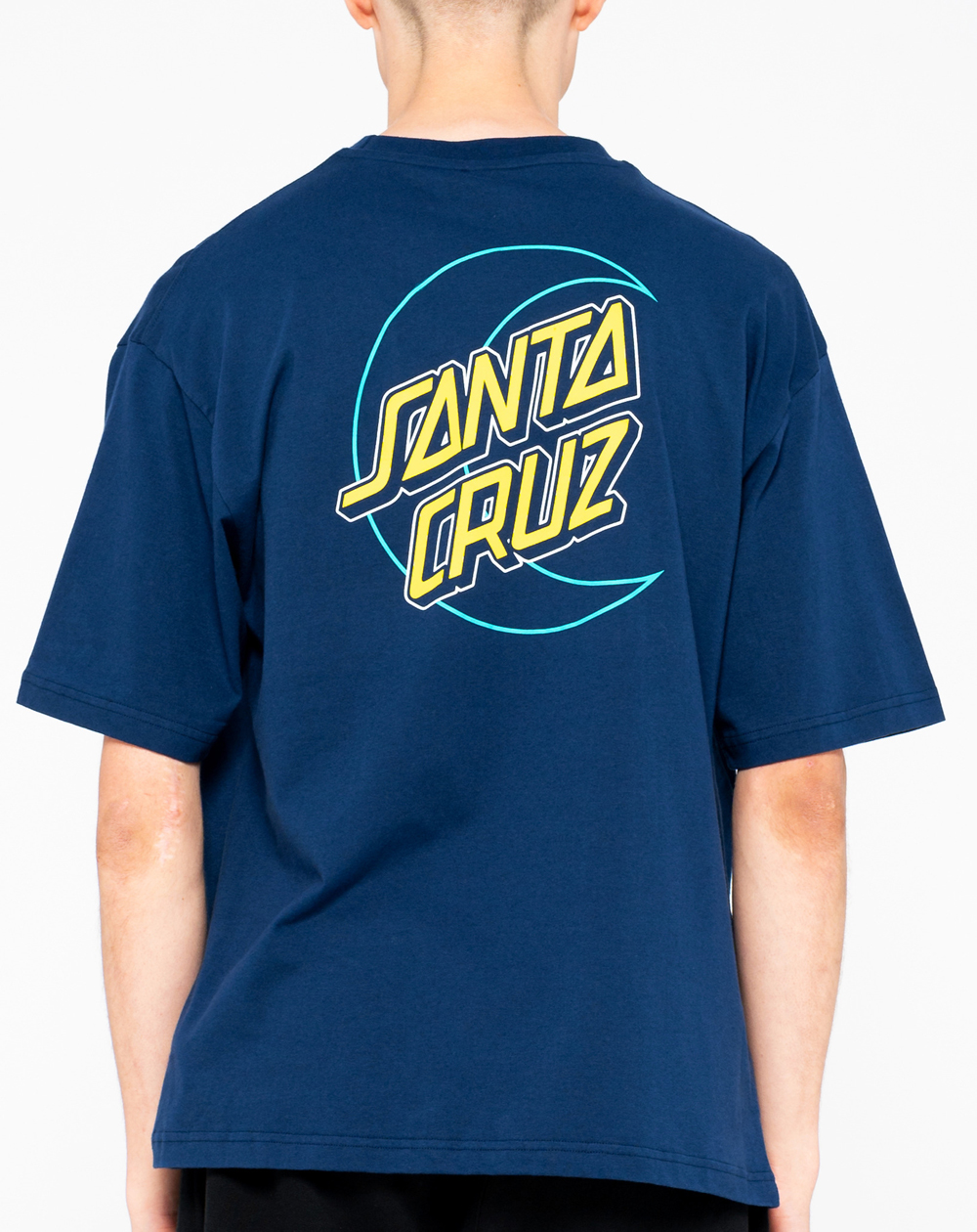 Santa Cruz Empty Moon Dot Camiseta para Hombre Dark Navy