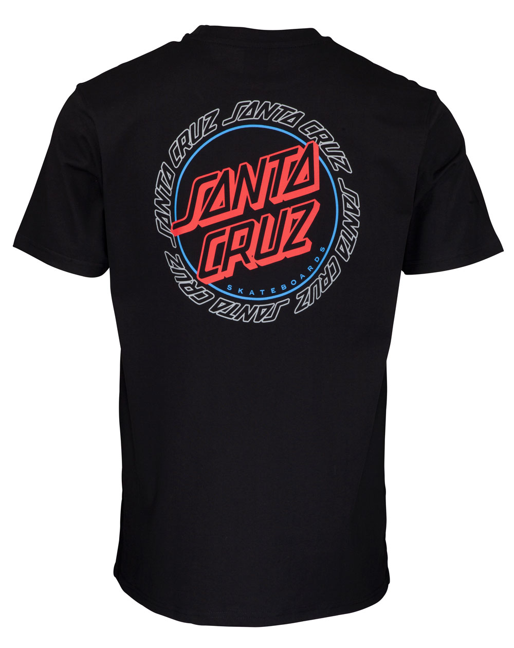 Santa Cruz Hollow Ring Dot T-Shirt Uomo Black