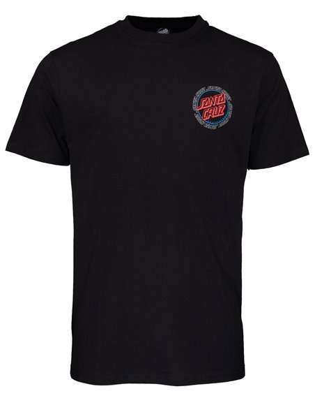 Santa Cruz Hollow Ring Dot T-Shirt Uomo Black