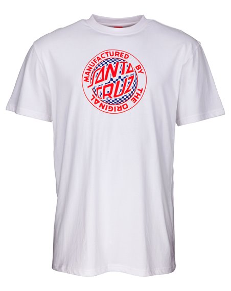 Santa Cruz Men's T-Shirt Fisheye MFG White