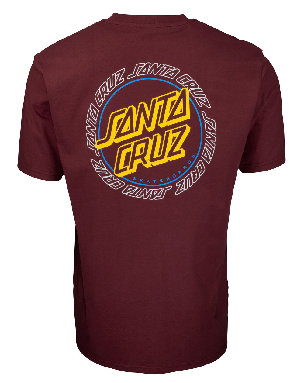 Santa Cruz Herren T-Shirt Hollow Ring Dot Burgundy