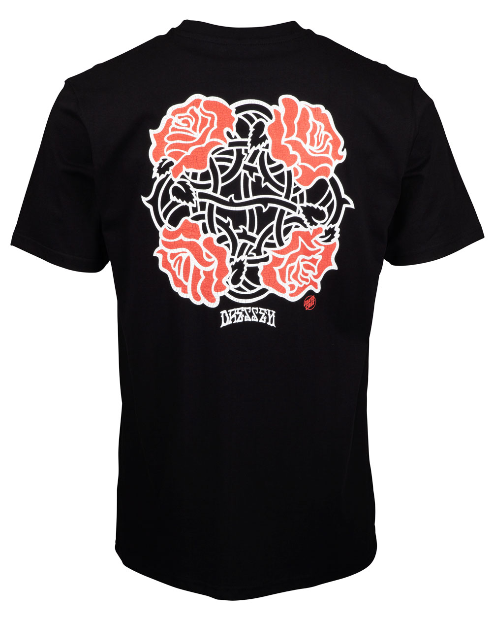 Santa Cruz Dressen Roses Club T-Shirt Uomo Black