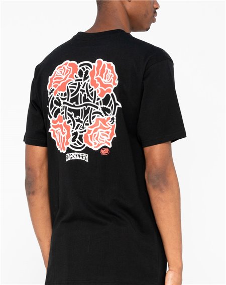 Santa Cruz Dressen Roses Club T-Shirt Homme Black
