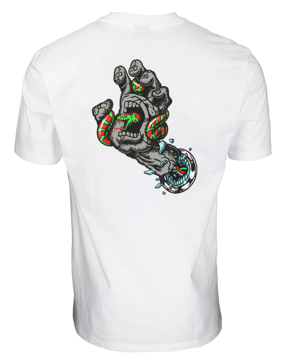 Santa Cruz Pool Snakes Hand T-Shirt Uomo White