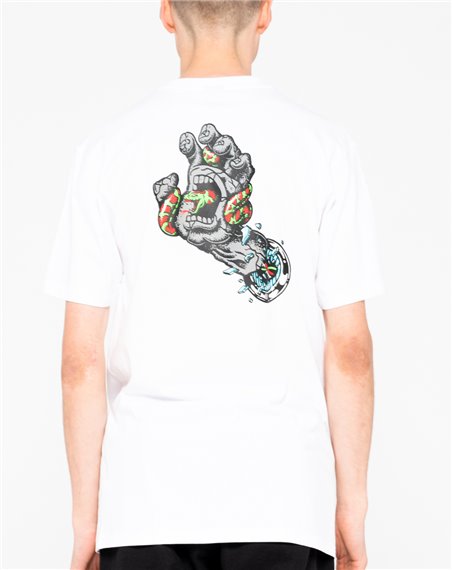 Santa Cruz Pool Snakes Hand T-Shirt Uomo White