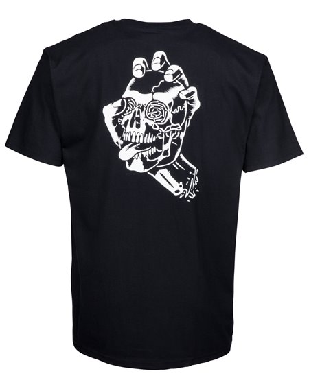 Santa Cruz Screaming Skull T-Shirt Uomo Black