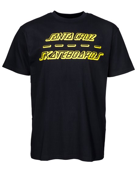 Santa Cruz Street Strip Camiseta para Homem Black