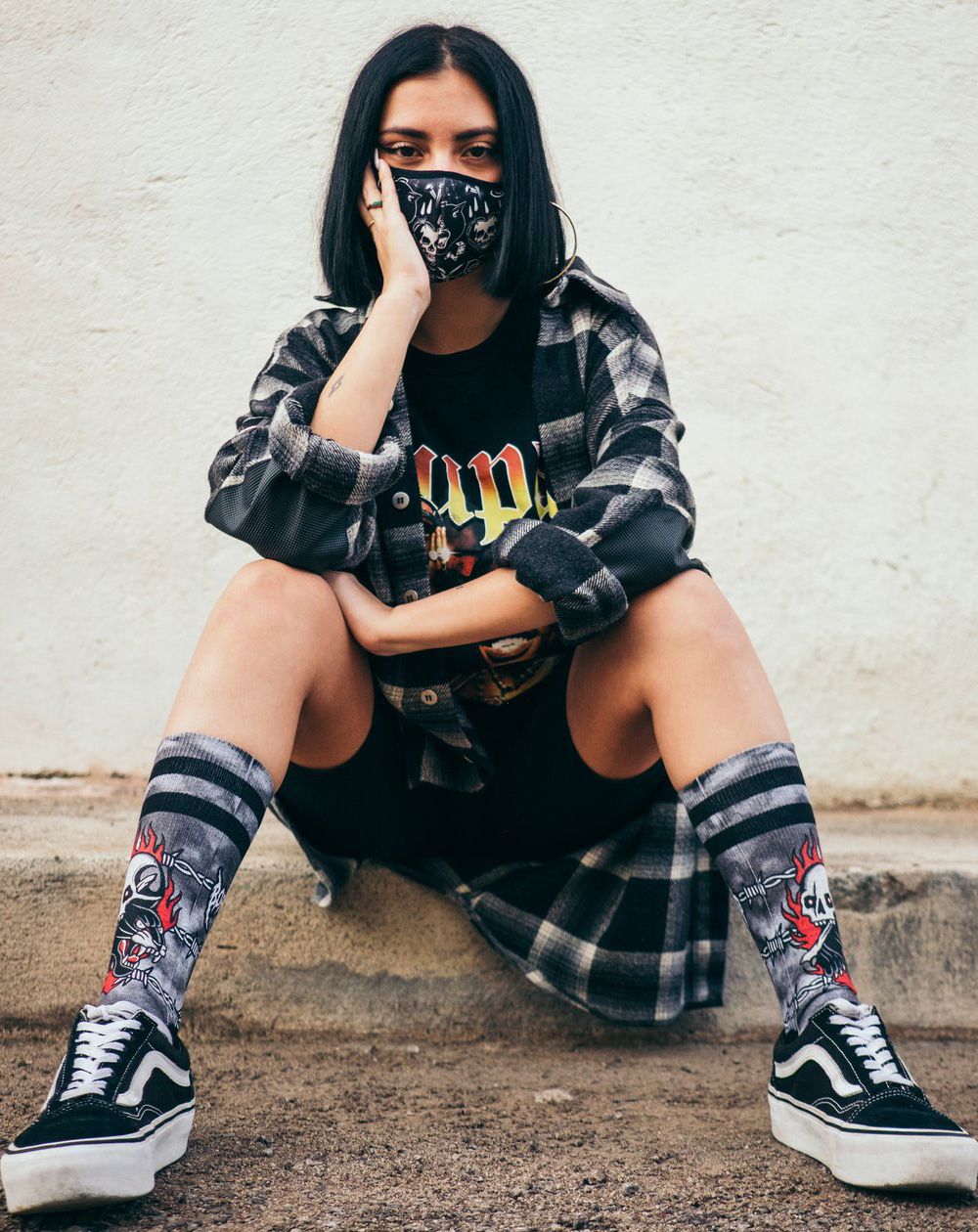 American Socks Born Dead Calzini Unisex Adulto