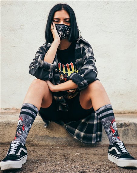 American Socks Unisex - Erwachsene Sneakersocken Born Dead