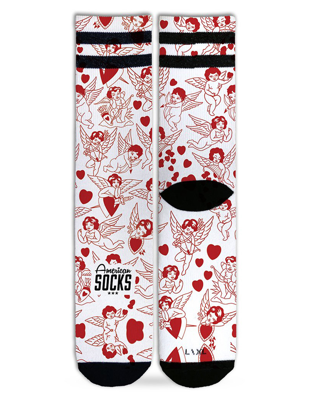 American Socks Unisex - Erwachsene Sneakersocken Valentine