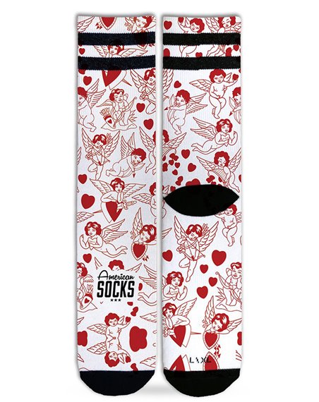 American Socks Unisex - Erwachsene Sneakersocken Valentine