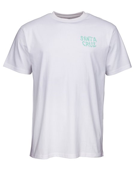 Santa Cruz Hand Wall T-Shirt Uomo White