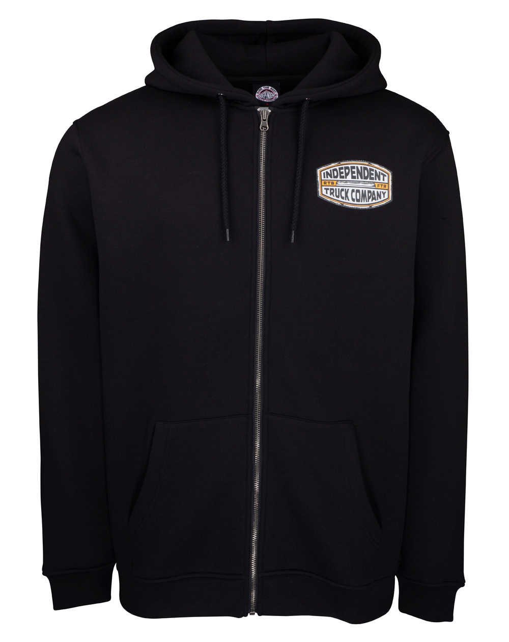 Independent ITC Curb Moleton com Capuz com Zíper para Homem Black