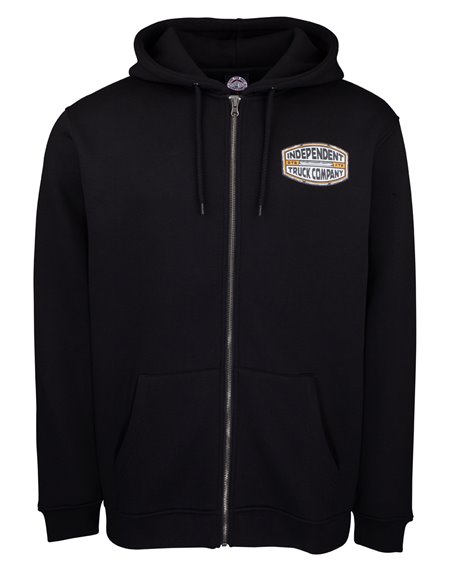 Independent ITC Curb Moleton com Capuz com Zíper para Homem Black