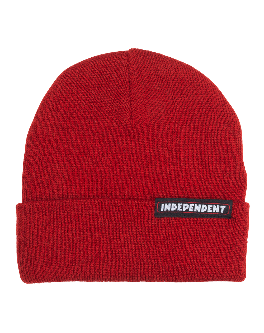 Independent Men's Beanie Bar Cardinal Red